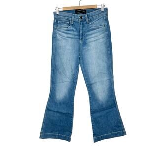Veronica Beard Carson Ankle Flare High Rise Jeans Womens Size 27 Medium Wash